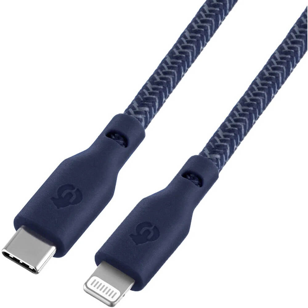 Кабель uBear Trend Cable USB-C - Lightning 1,2 м синий - фото 2