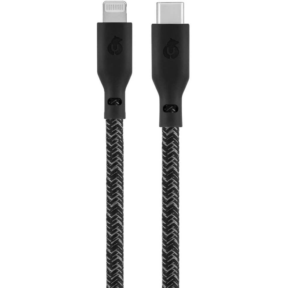 фото Кабель ubear trend cable usb-c - lightning 1,2 м черный