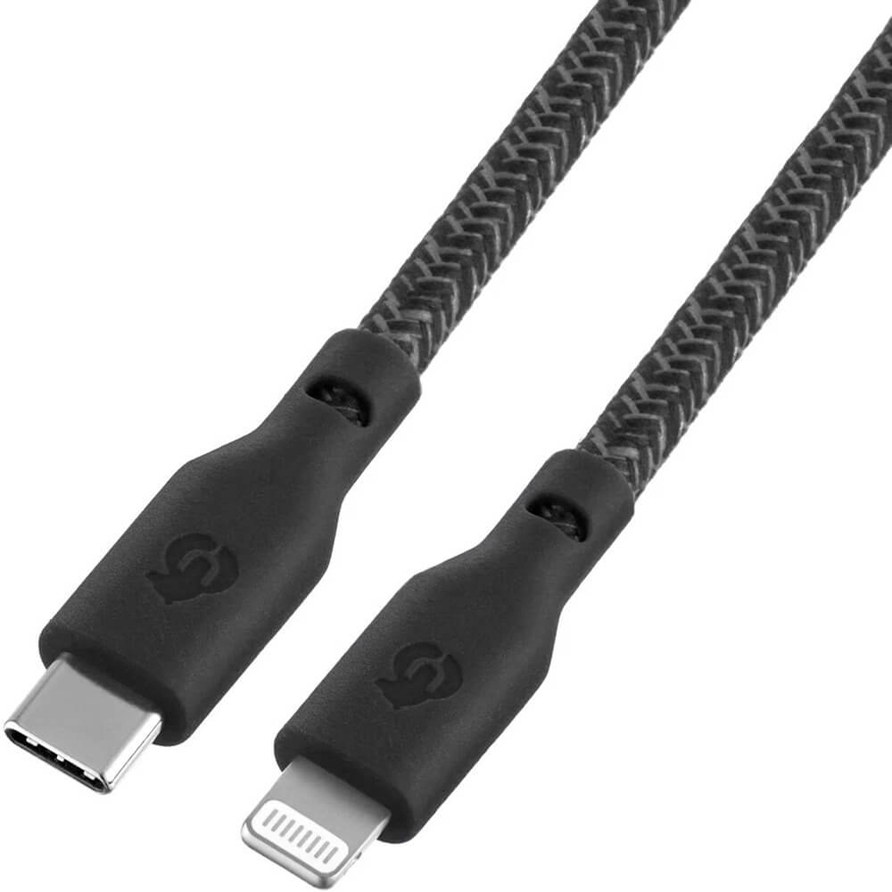 Кабель uBear Trend Cable USB-C - Lightning 1,2 м черный - фото 2