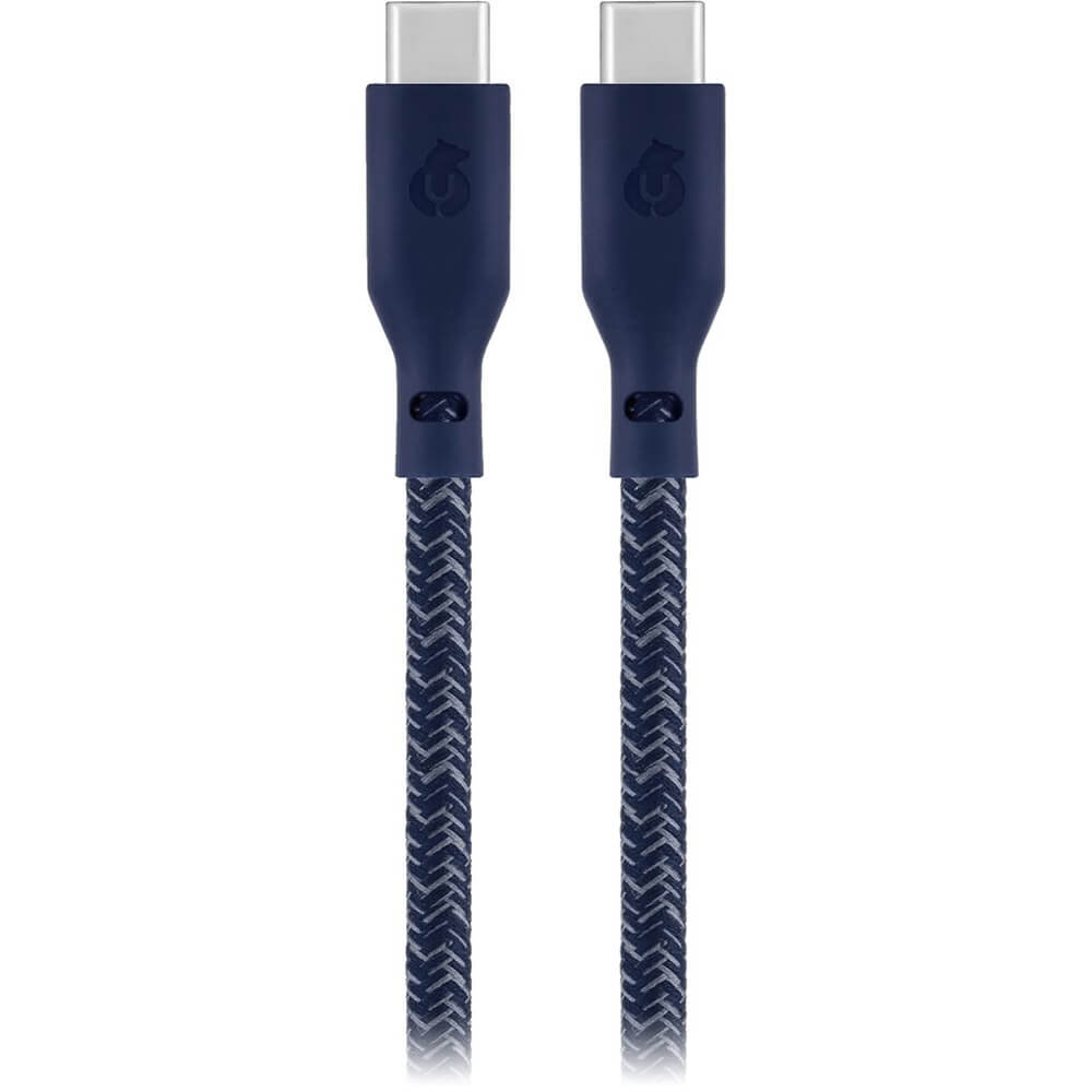 Кабель uBear Trend Cable USB-C 2,4 м синий кабель ubear life cable usb c 1 2 м белый