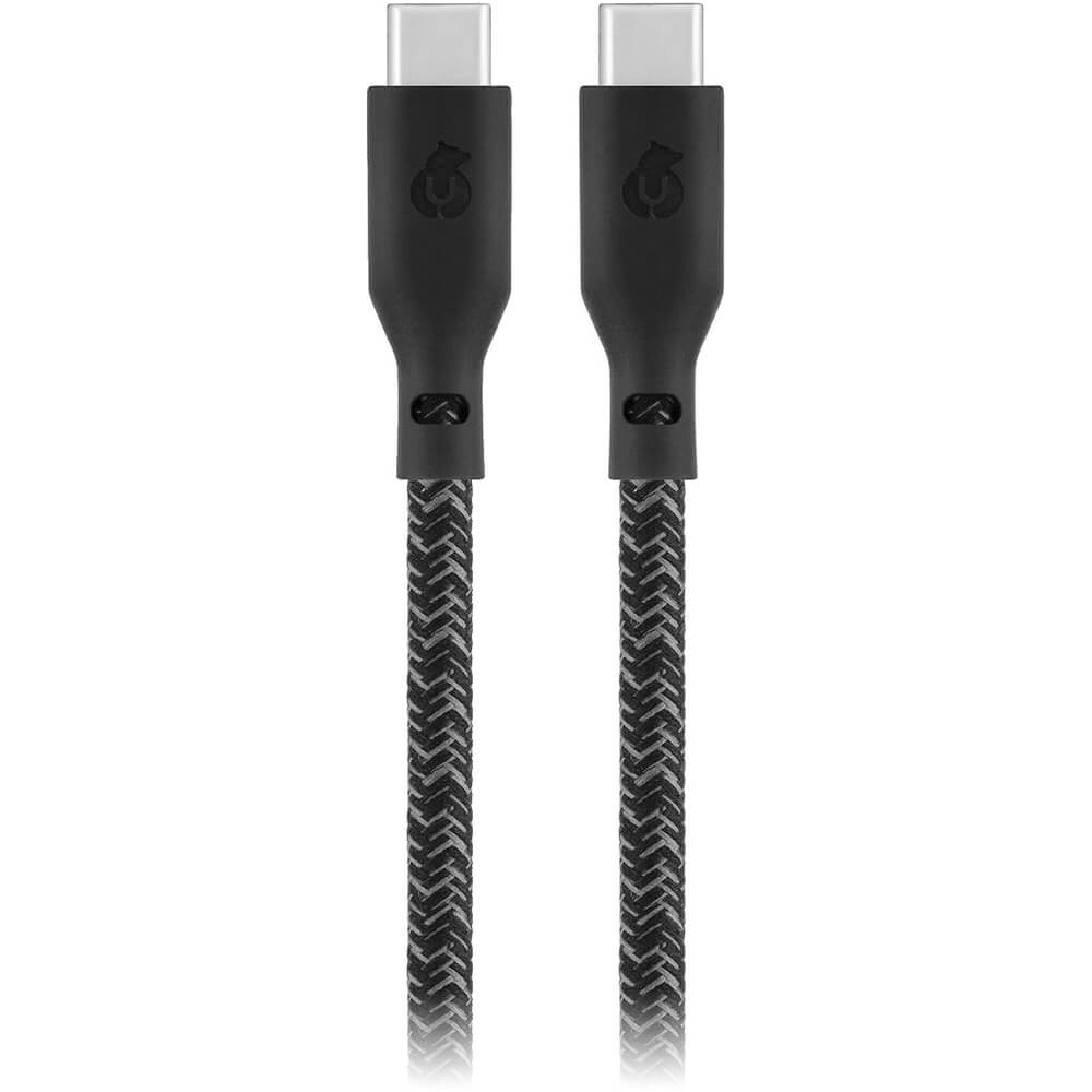 Кабель uBear Trend Cable USB-C 2,4 м черный кабель ubear life cable usb c 1 2 м белый