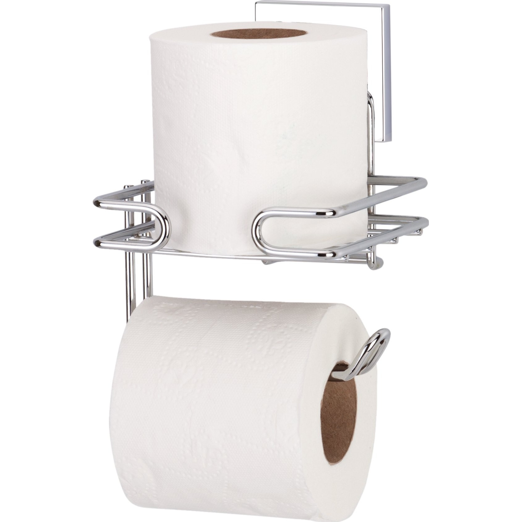 Держатель туалетной бумаги Teknotel EF275 с полкой самоклеящийся хром мыльница решетка teknotel подвесная самоклеящийся хром