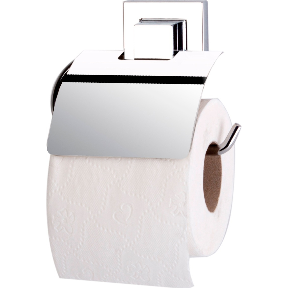 Держатель туалетной бумаги Teknotel EF238 с полкой самоклеящийся хром крючок двойной teknotel ef236 самоклеящийся хром