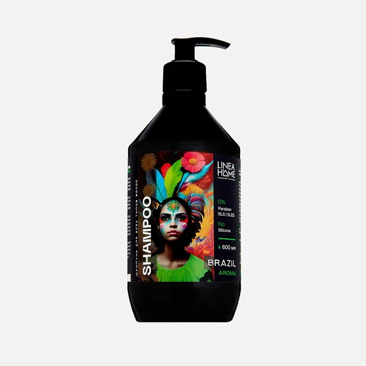 Шампунь для волос Lineahome Brazil aroma 600мл шампунь мега объем для сухих тонких и истонченных волос 400 мл