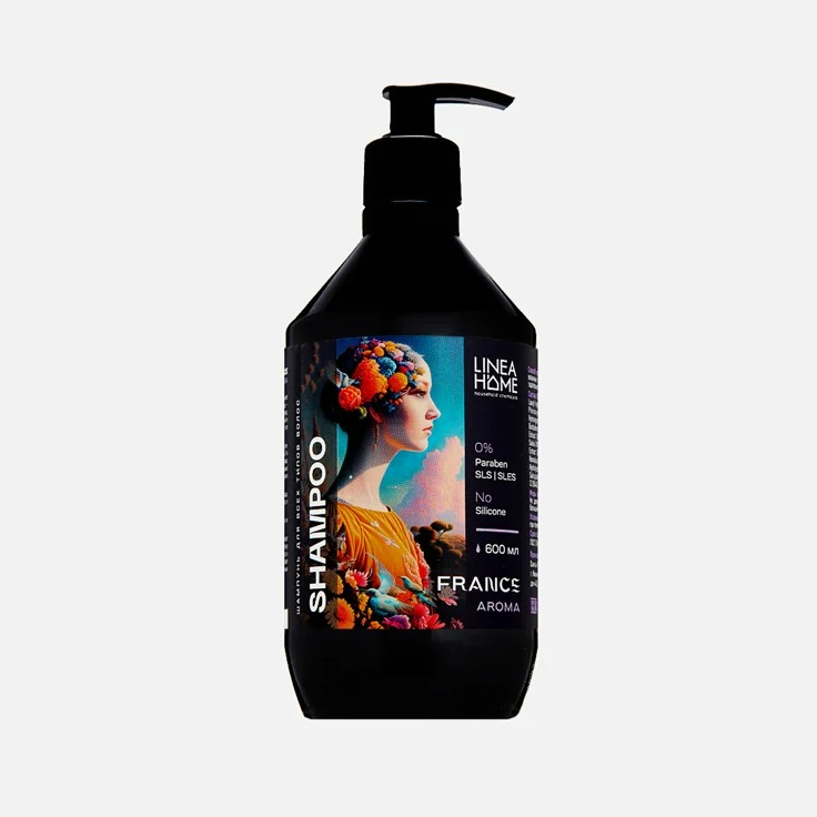 Шампунь для волос Lineahome France aroma 600мл спрей термозащита для ослабленных и поврежденных волос 190мл