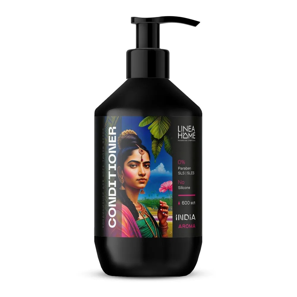 Кондиционер для волос Lineahome India aroma 600мл экспресс кондиционер gliss kur oil nutritive 8 масел 200 мл