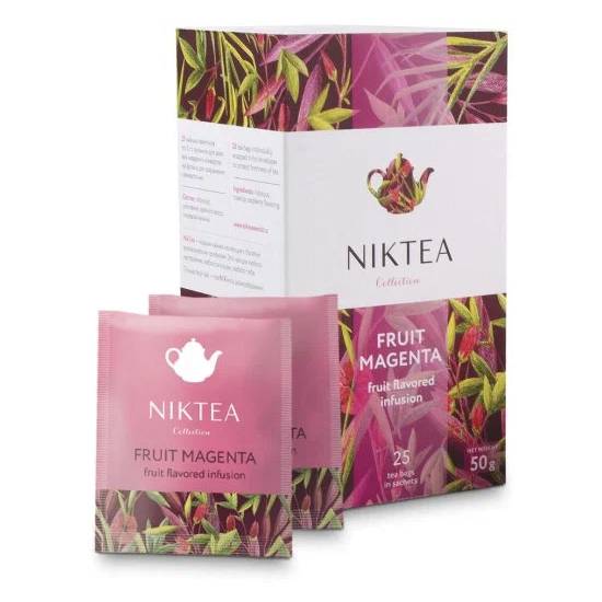 Чай ароматный Niktea Фрут Маджента 25 x 2 г чай зелёный niktea jasmine emerald 25×2 г