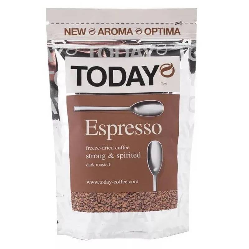 Кофе расворимый Today Espresso, 150 г кофе today espresso растворимый ст 95гр