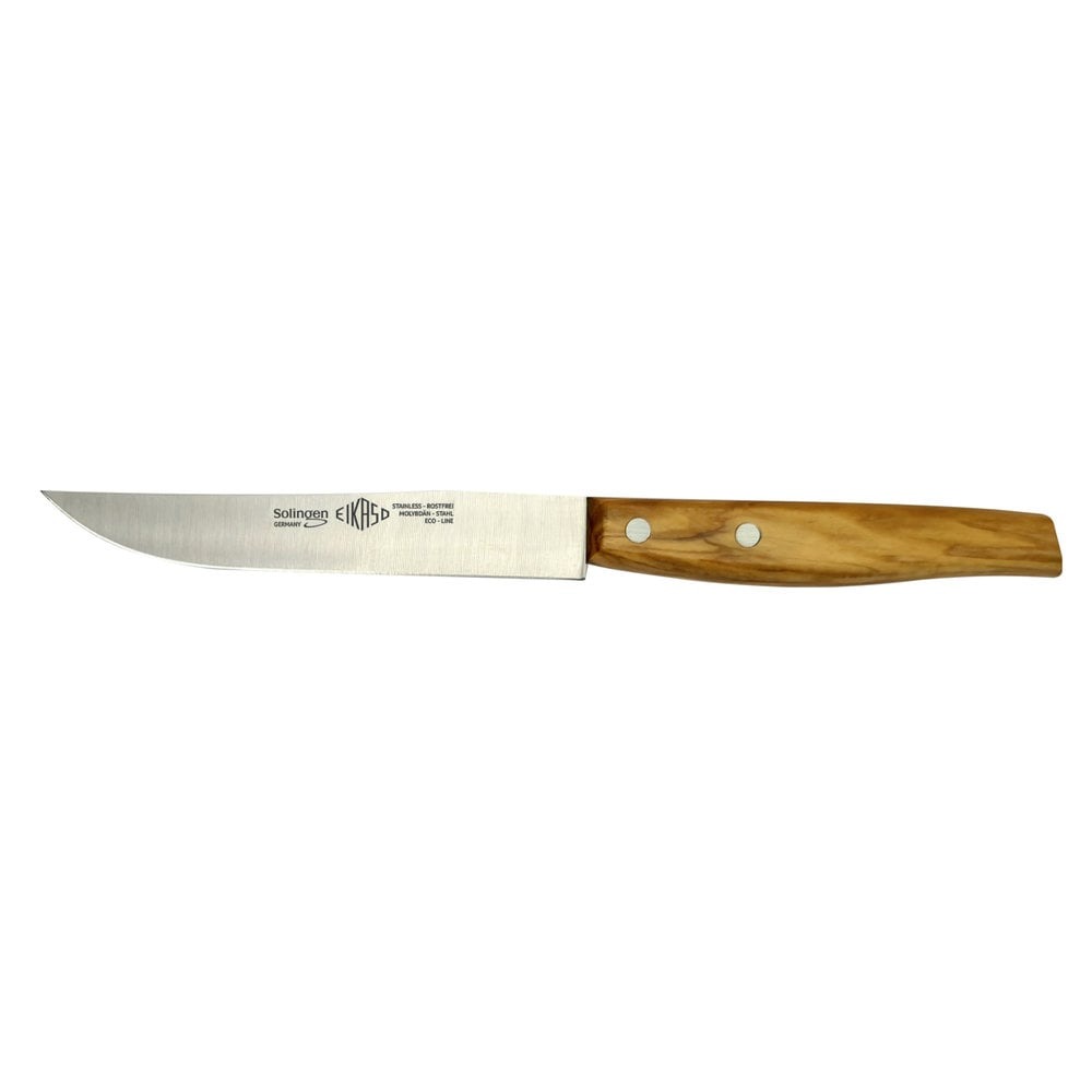 Нож Eikaso Holzgriff для стейка 12 см, цвет стальной - фото 2
