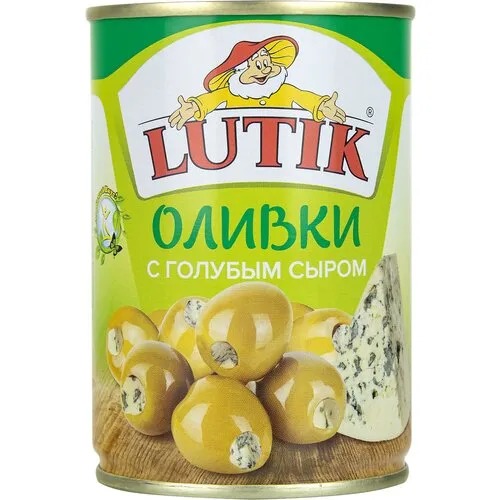 Оливки Lutik с голубым сыром 280 г
