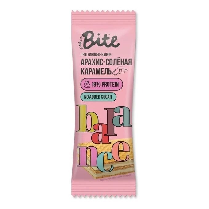 

Вафли протеиновые Take a Bite со вкусом арахис и солёная карамель 35 г