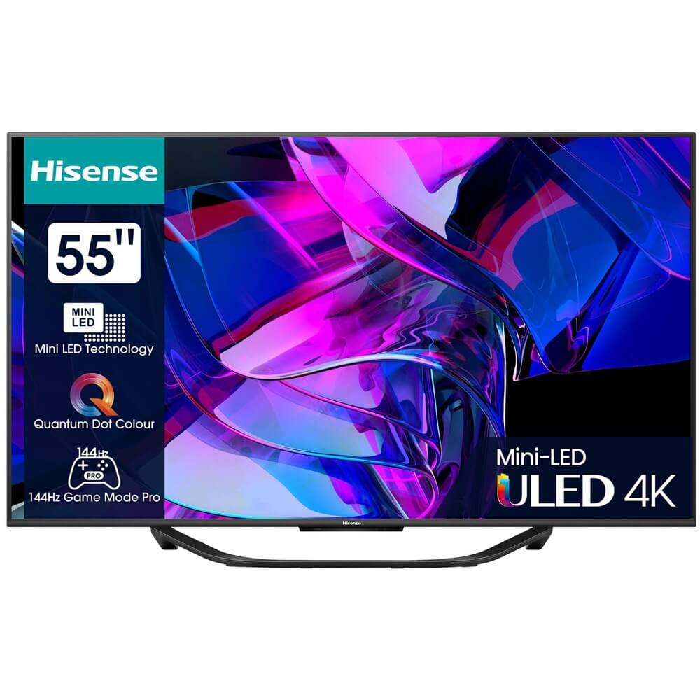 Телевизор 55 Hisense 55U7KQ 2023, цвет черный