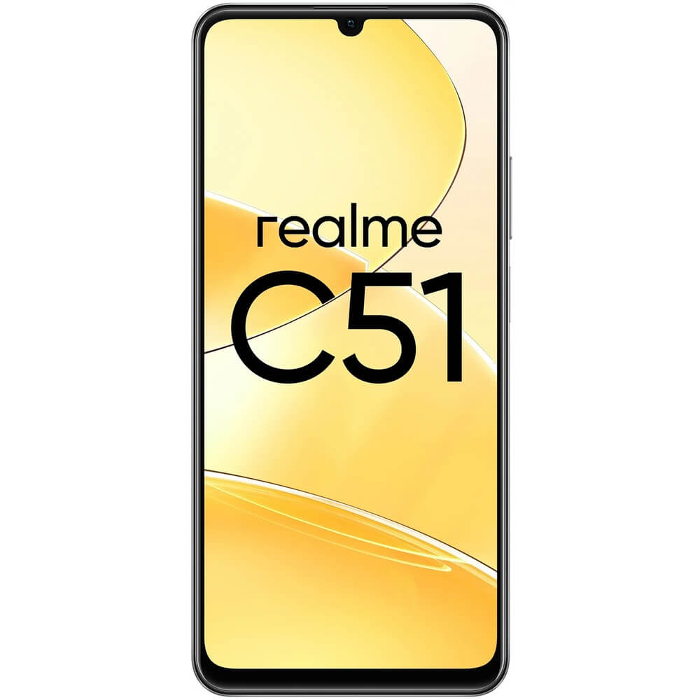 Смартфон Realme C51 4 ГБ+128 ГБ черный смартфон realme c51 4 гб 64 гб черный