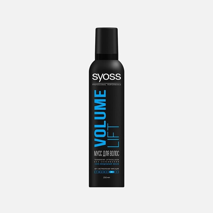 Мусс для волос Syoss Volume lift объем 250 мл лак для волос syoss max hold максимально сильная фиксация 400мл