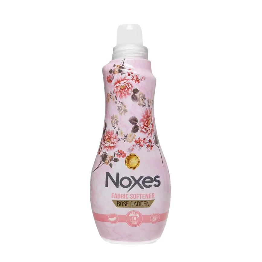 Кондиционер для белья Noxes Розовый сад 1 л розовый парафин с очным ароматом