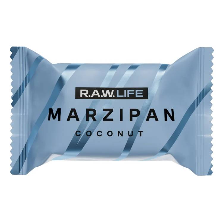 Конфета R.A.W. LIFE Marzipan Coconut, 19 г миндально кокосовая паста nattys marzipan 325 гр