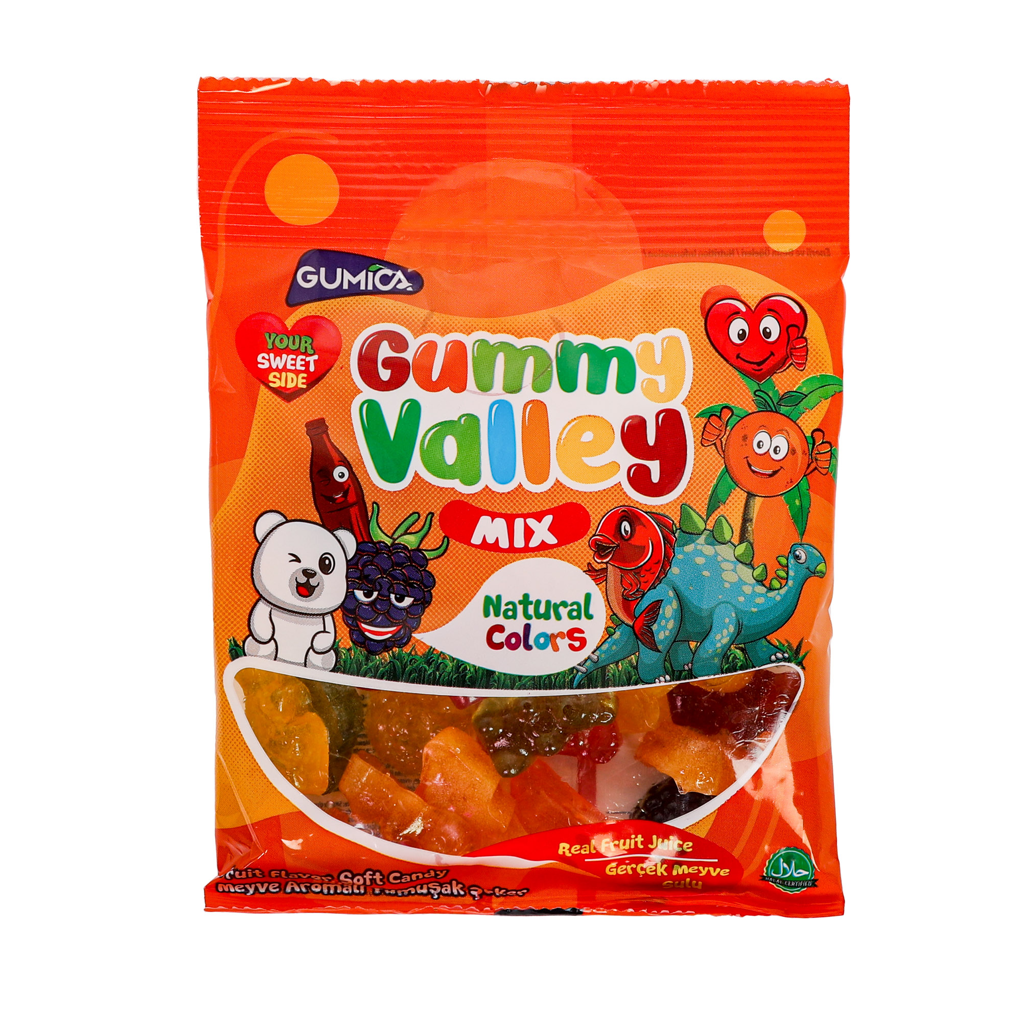 Мармелад Gummy Valley фрукты ассорти, 70 г мармелад ulker мишки 80 г