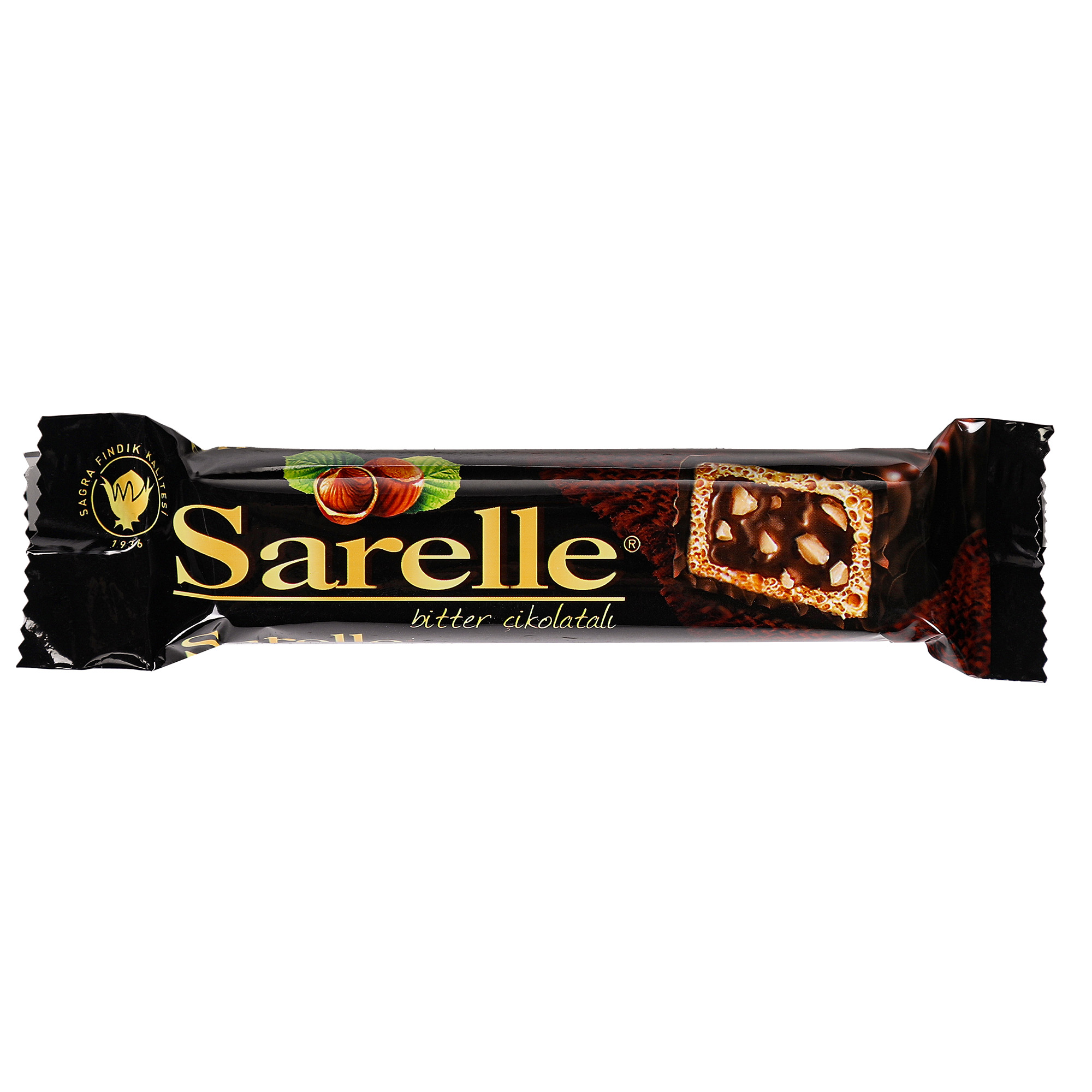 Вафли Sarelle с орехом и шоколадынм кремом в темном шоколаде, 33 г вафли loacker хрустящие с лесным орехом 175 гр