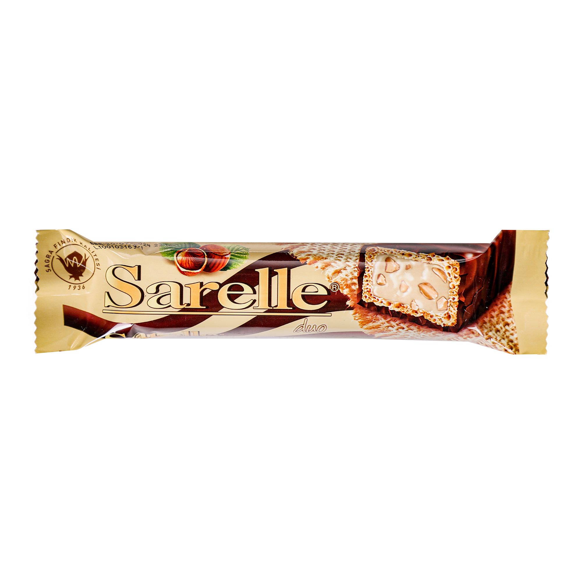 Вафли Sarelle с орехом и орехово-шоколадным кремом, 33 г