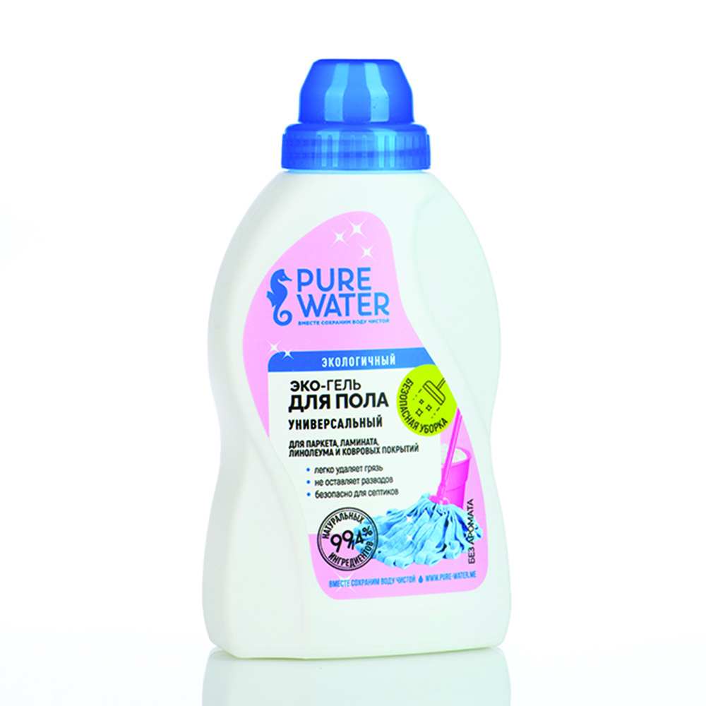 Гель для пола Pure Water 480 мл гель для мытья пола hausmann с антибактериальным эффектом 1л