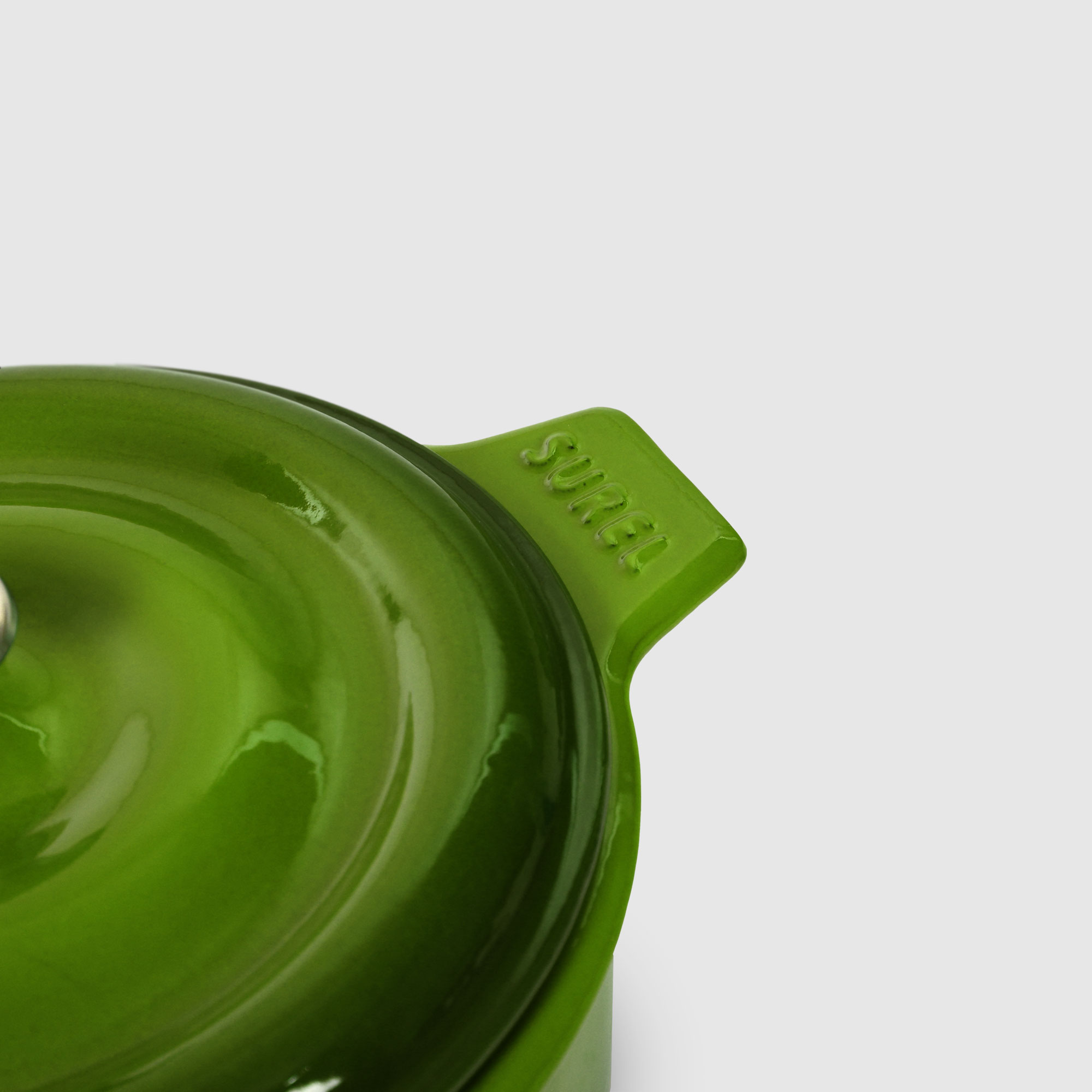 Кастрюля Surel Drop зеленая 24 см, цвет зеленый - фото 6
