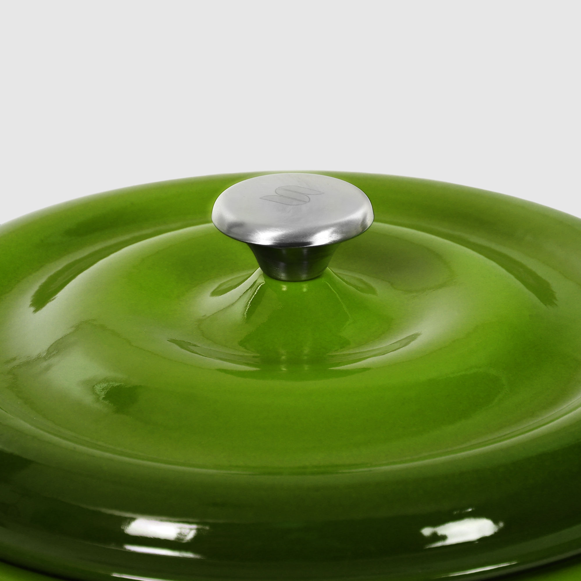 Кастрюля Surel Drop зеленая 24 см, цвет зеленый - фото 7