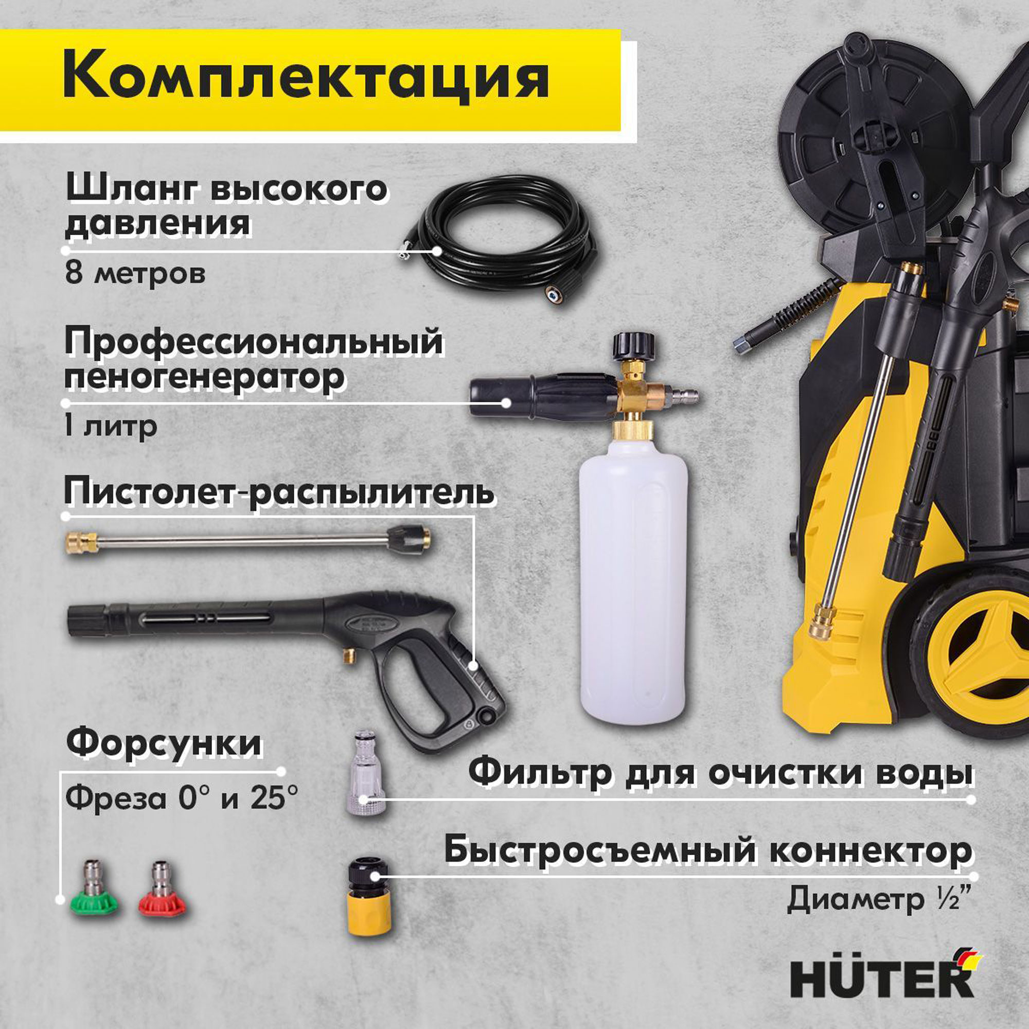 Минимойка Huter W210i PROFESSIONAL