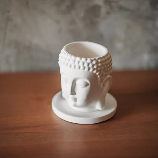 Кашпо Евролит Будда с поддоном 11 см кашпо декоративное евролит губы 16 см