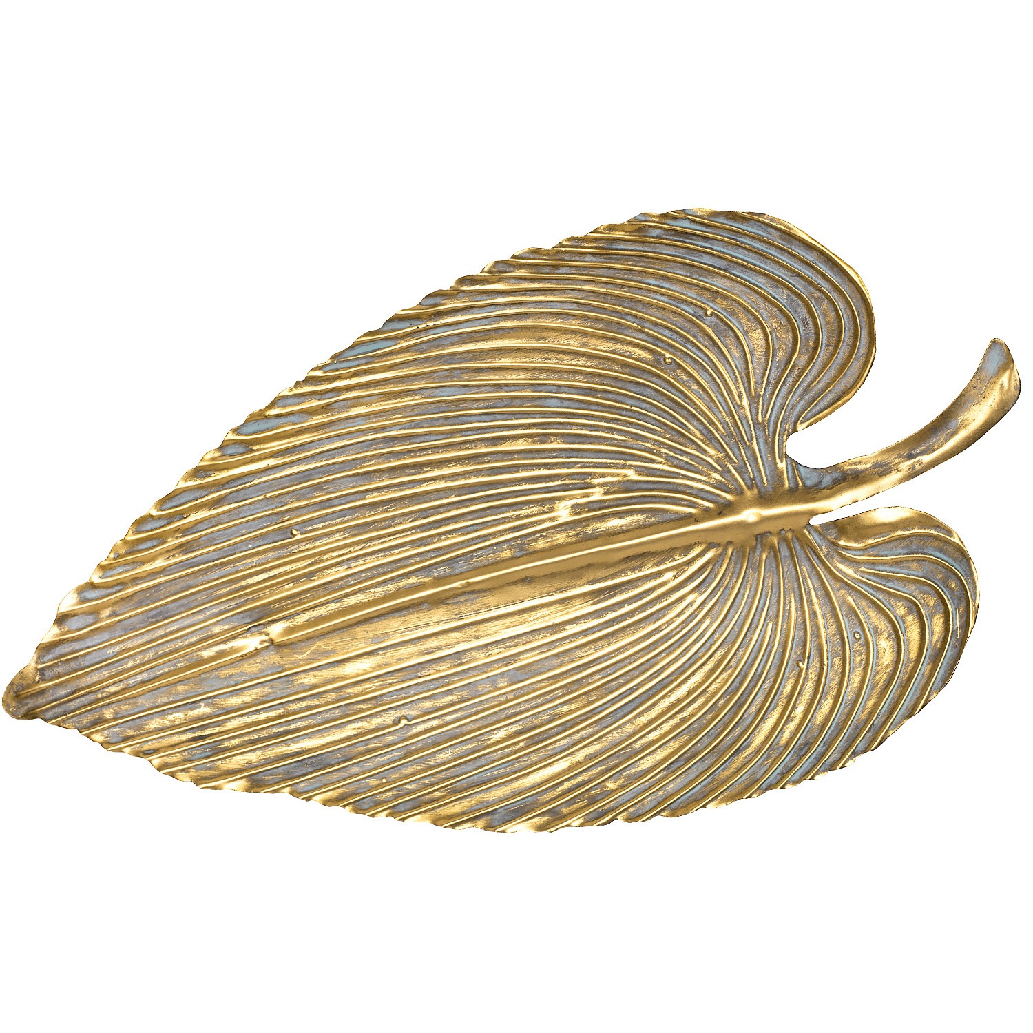 Блюдо Glasar Лист 41х21х4 см изделие декоративное lefard лист бронзовое 50х17х6 см