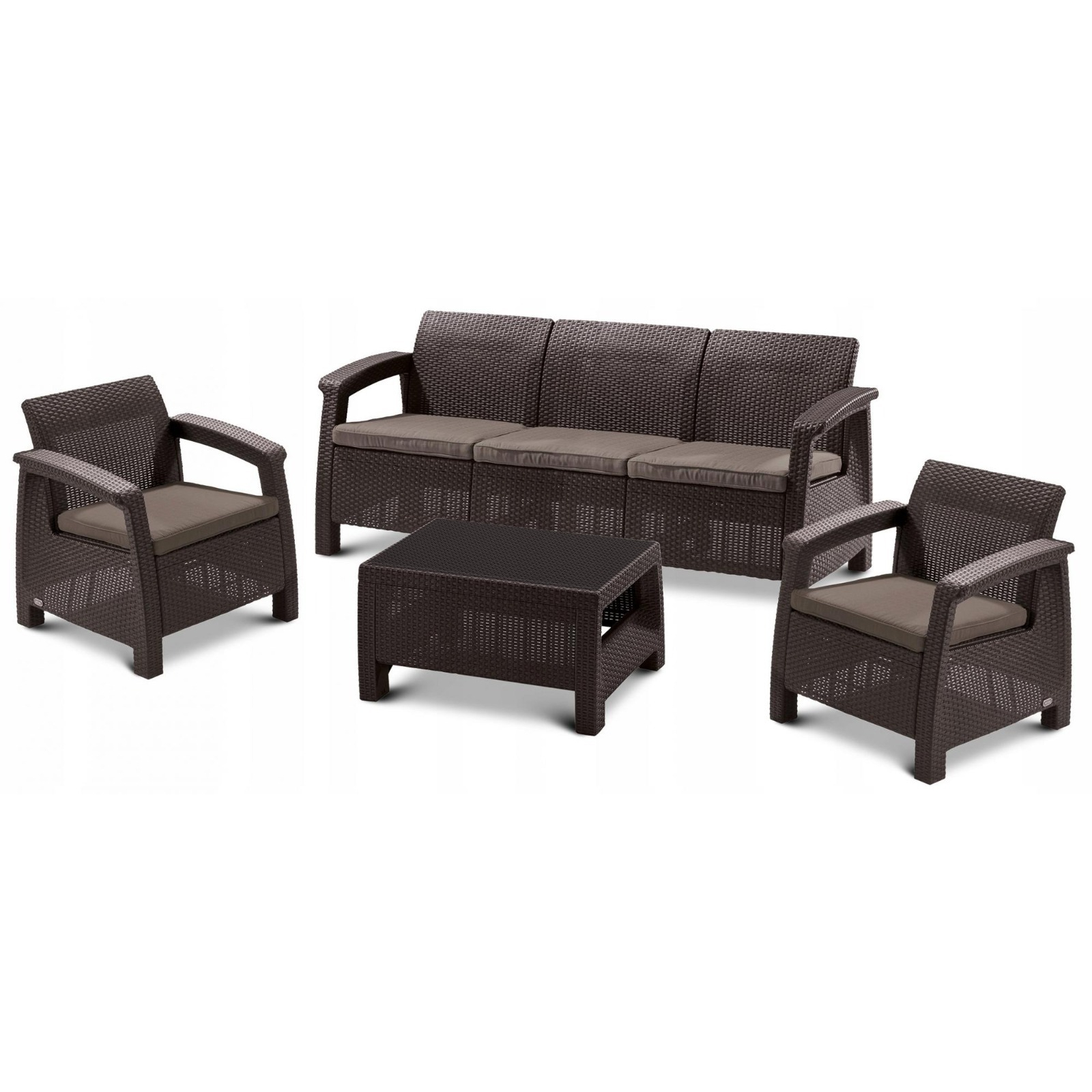 Набор мебели Heniver Novara темно-коричневый 4 предмета стул сальери темно серый c07 велюр каркас