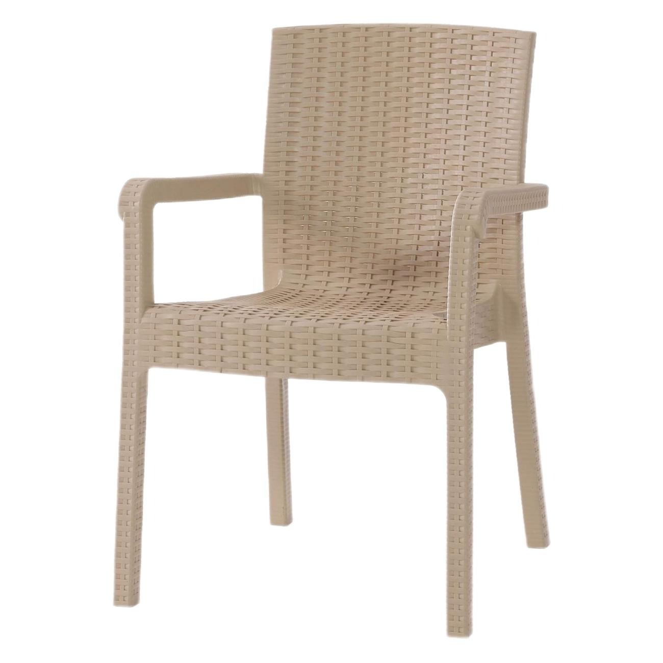 Кресло Heniver Vector бежевое 58х45х85 см, цвет бежевый - фото 1