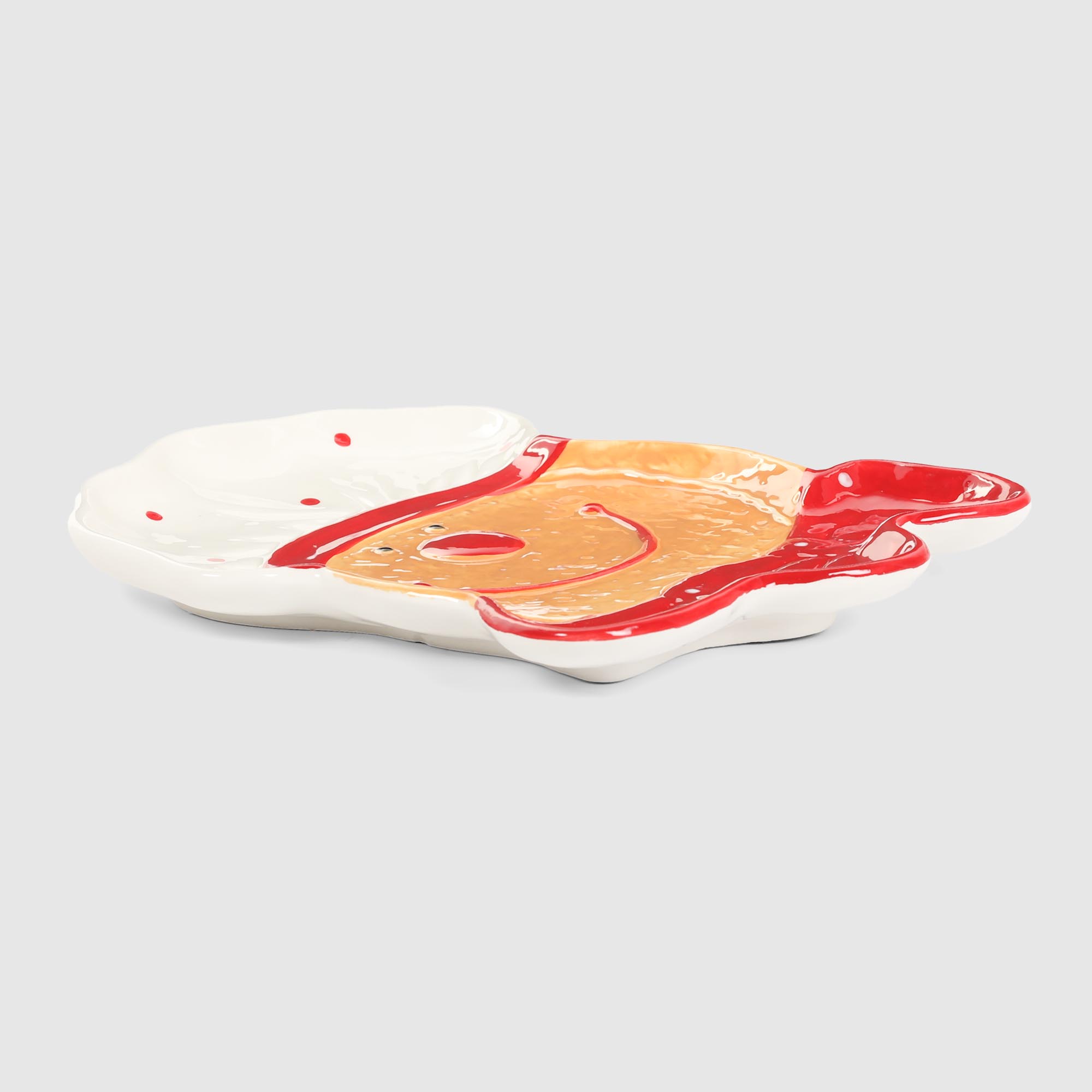 Блюдо Mercury Tableware Gingerbread 22,5x27 см, цвет красный - фото 2