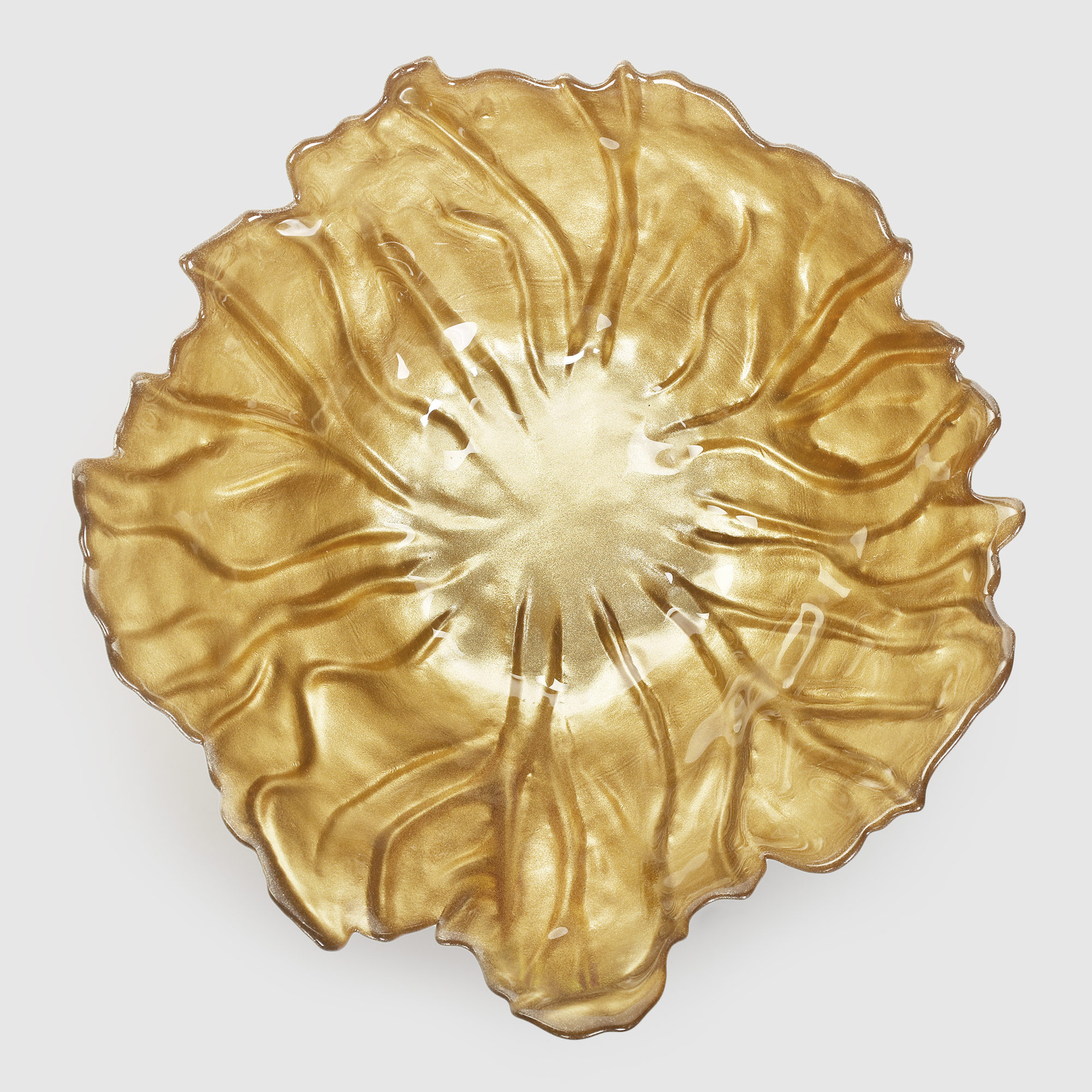 Блюдо Mercury Tableware Karina золото 29,5 см, цвет золотистый - фото 2