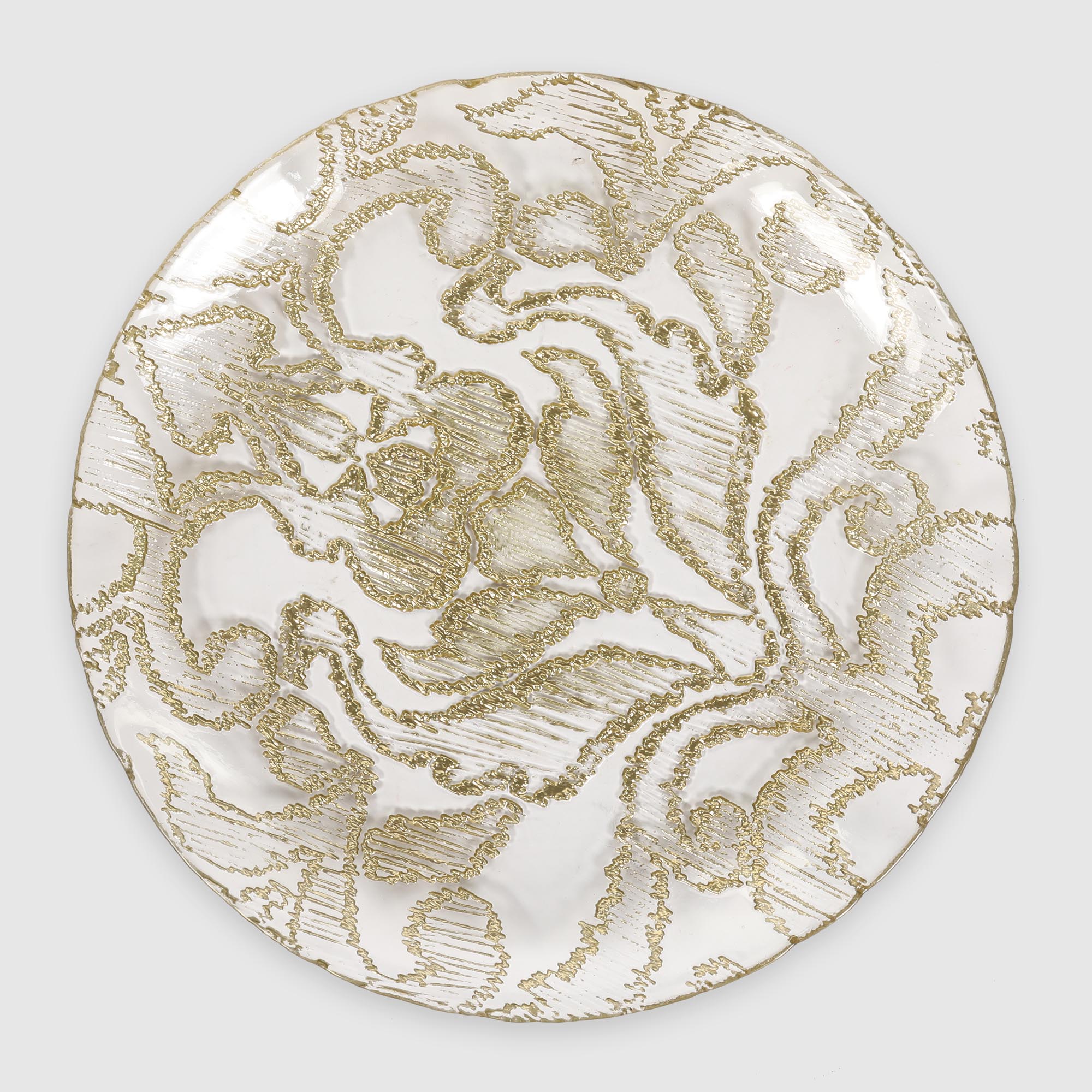 Тарелка Mercury Tableware Firenze золото 21 см тарелка ivv folies круглая 28 см желтое золото