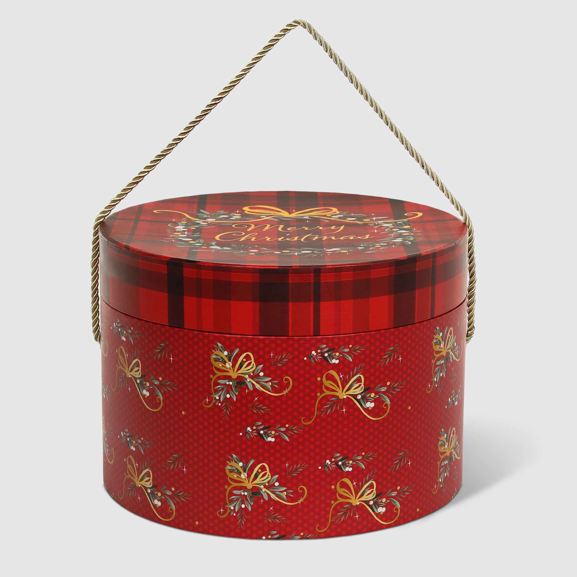 Коробка подарочная Mercury NY Tartan красная 25,5х18,7 см лэтуаль twinkle подарочная коробка пирожок