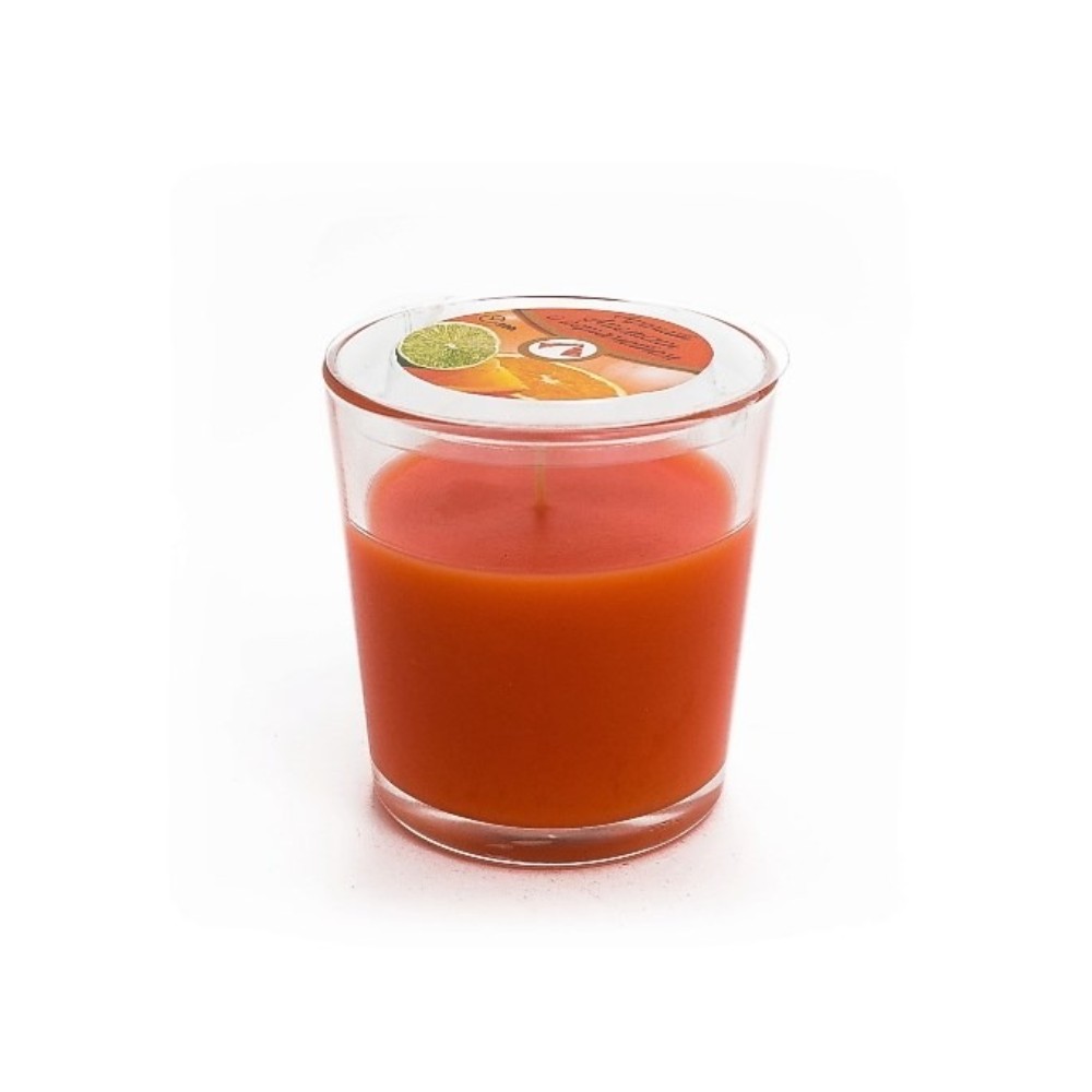 Свеча в стакане Home Interiors апельсин с бергамотом 125 мл ароматическая смесь натуральная для бани ванны апельсин 100мл