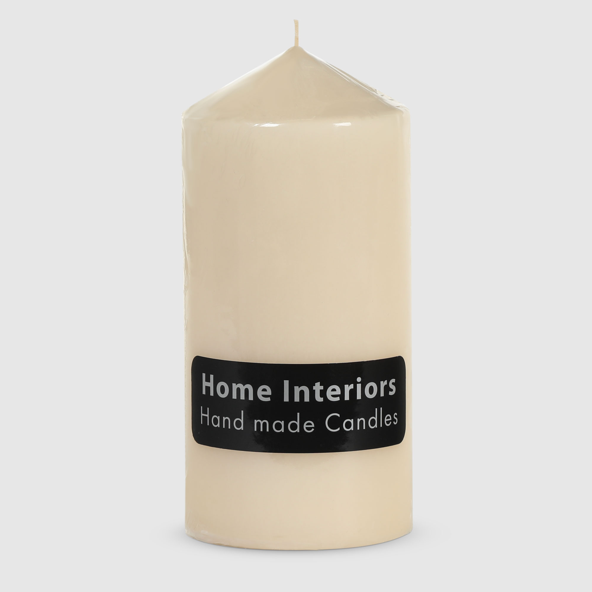 Свеча столбик Home Interiors бежевый 7х15 см свеча столбик white rabbit рустик бежевый 7х10 см