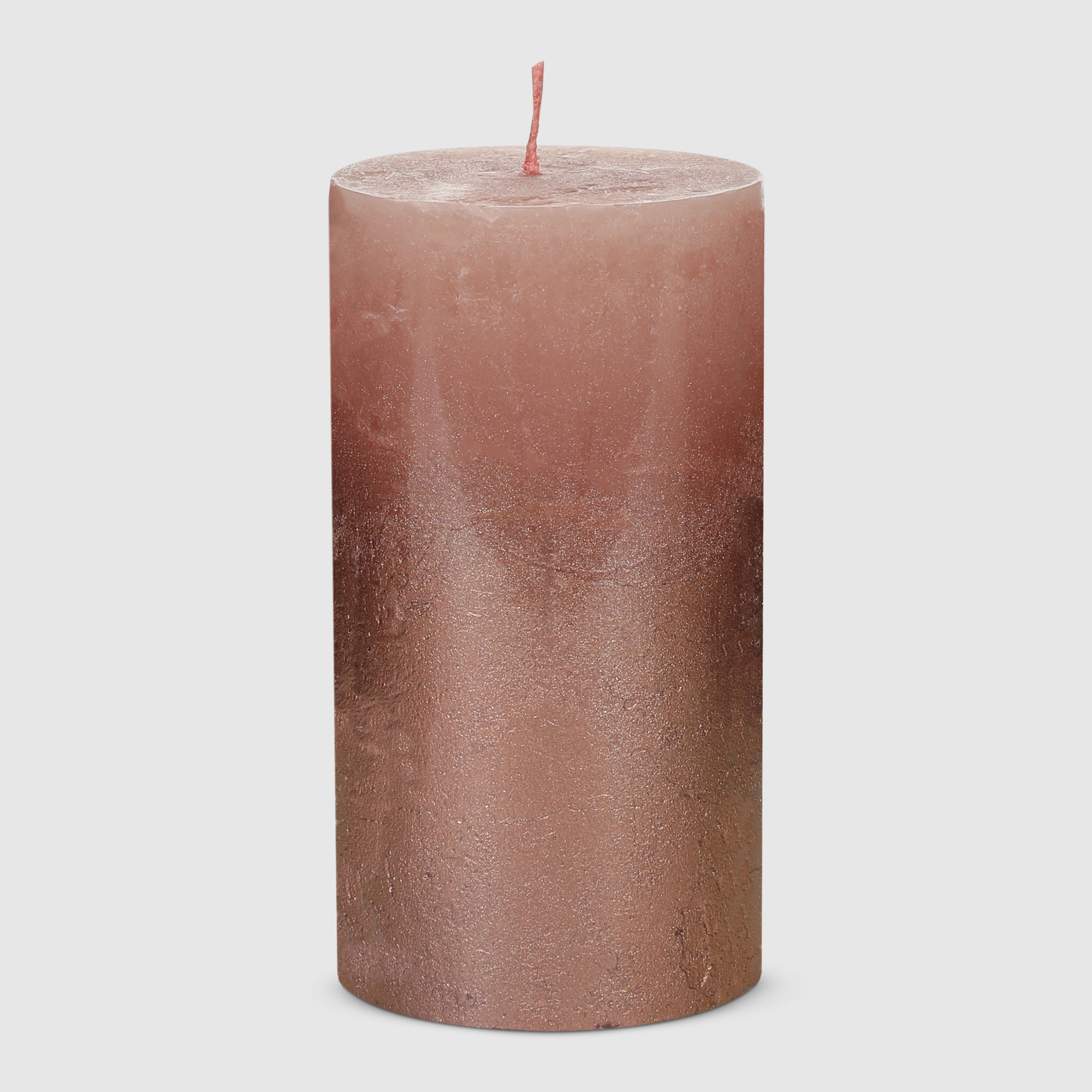 Свеча столбик рустик Home Interiors бордо+лак 7х13 см свеча интерьерная столбик