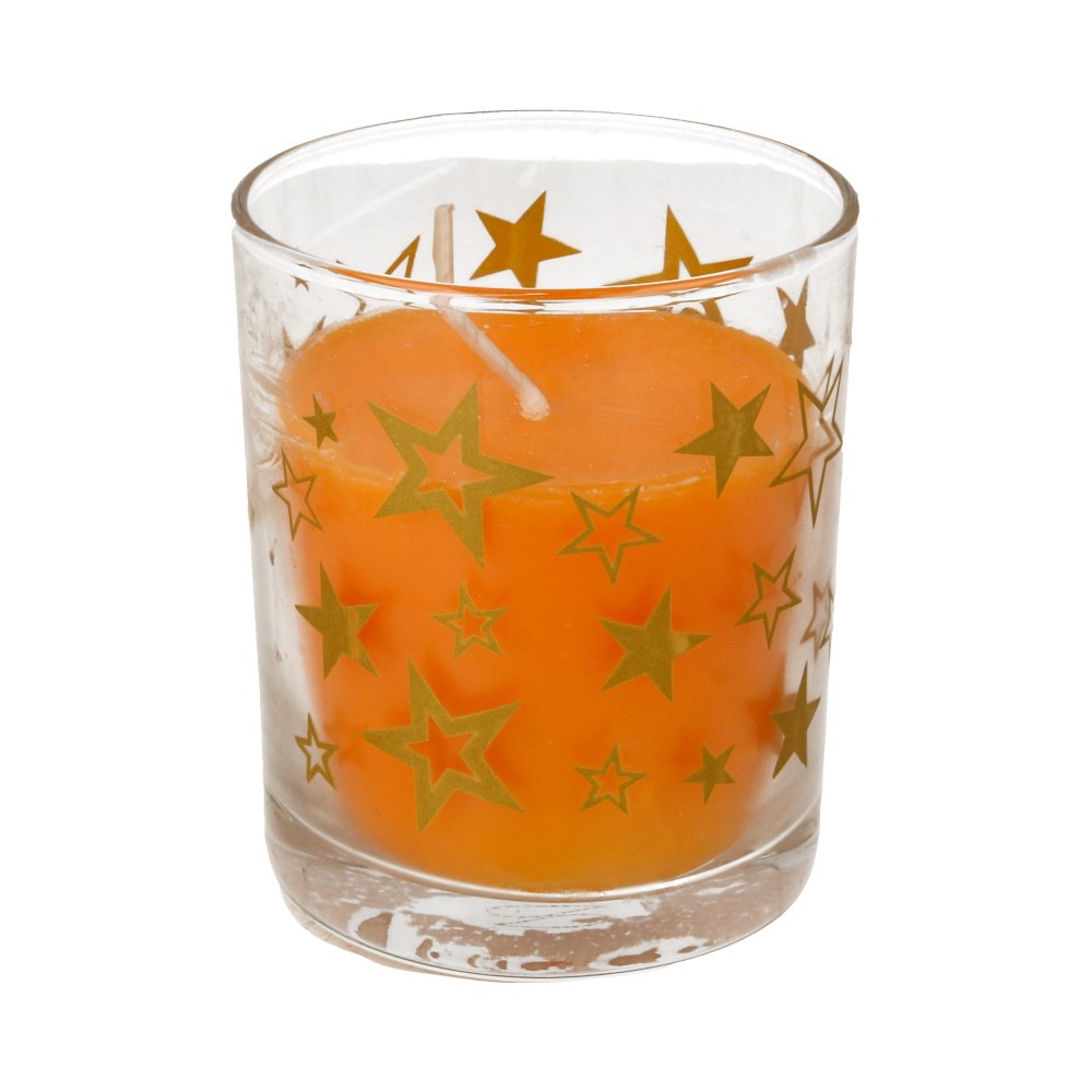 Свеча в стакане Kukina Raffinata Новогодние узоры ароматизированная микс свеча ароматическая рельеф kukina raffinata весенний ландыш 5x10 см