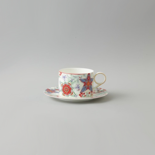 Чашка чайная с блюдцем Mix&Match Home Счастливая Звезда чашка с блюдцем roy kirkham английский луг 450 мл