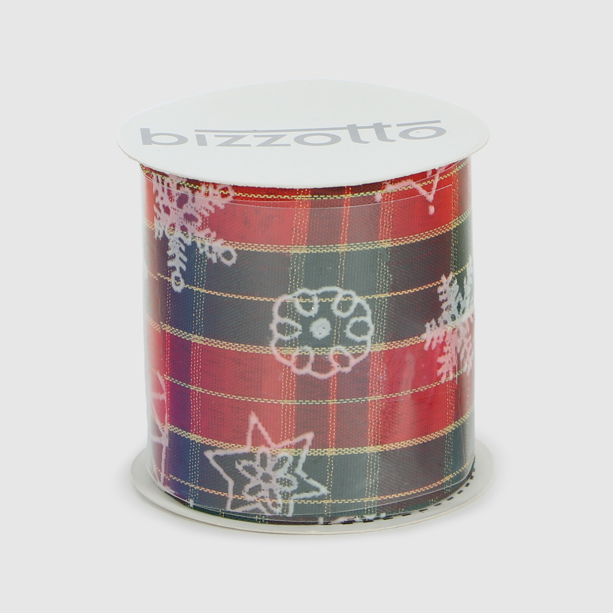 Лента упаковочная Bizzotto ny tartan 2,7 м в ассортименте лента парчовая grand gift 25 в ассортименте 2 5 см х 22 м