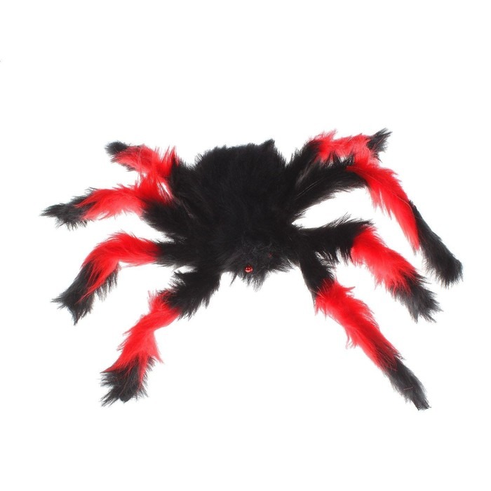 Игрушка-паук Сима ленд черно-оранжевая 50х50 см