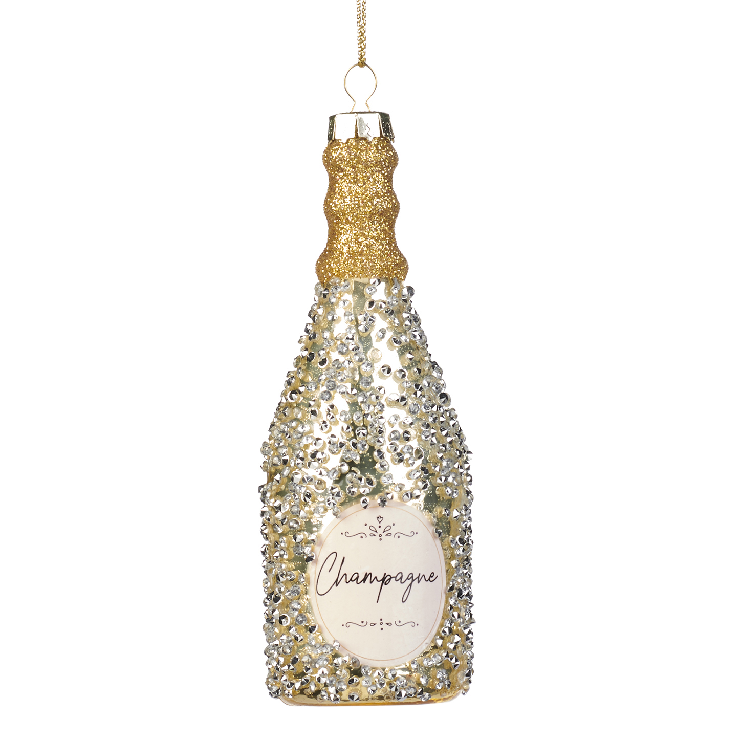 фото Игрушка елочная goodwill бутылка шампанского 12,5 см
