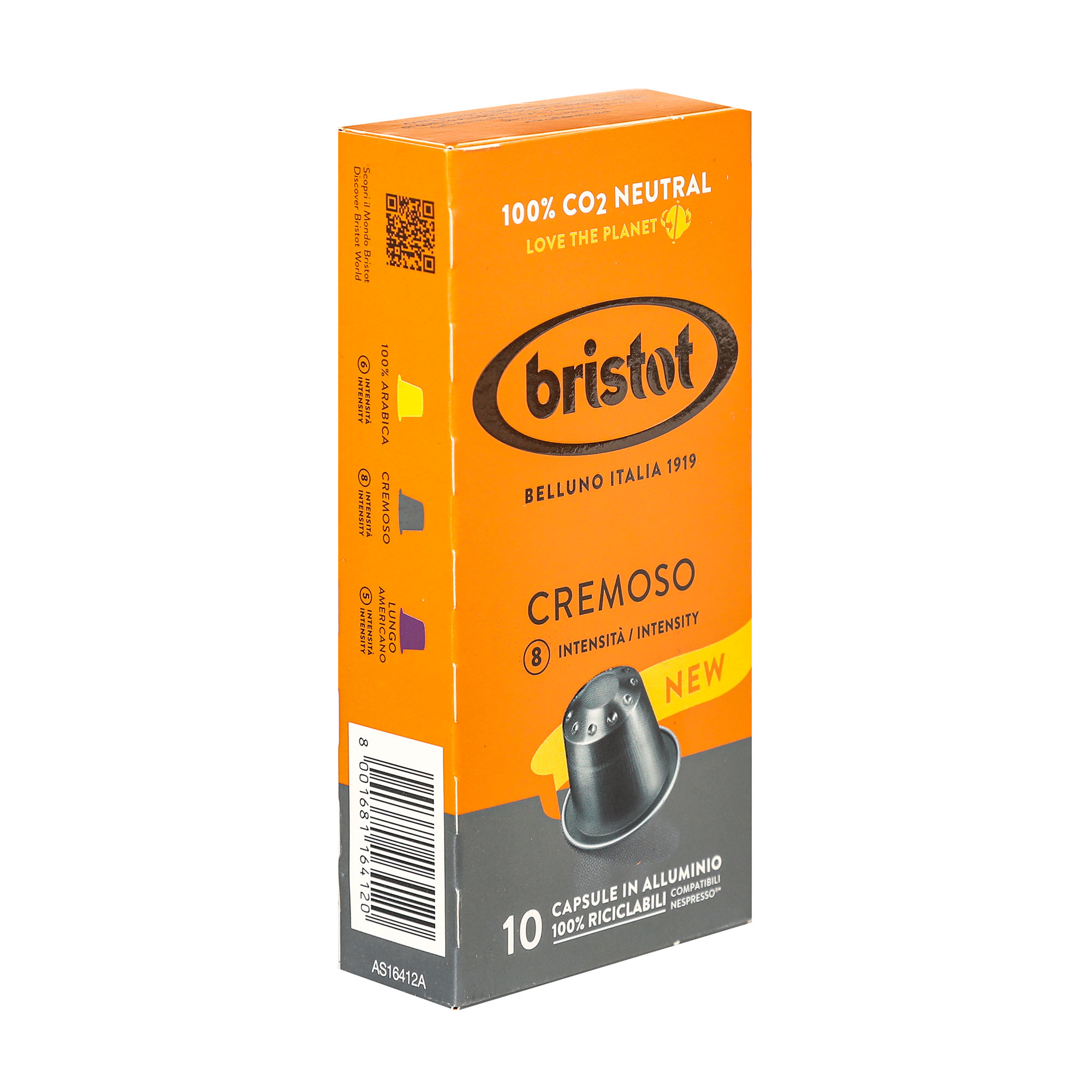 Кофе в капсулах Bristot Cremoso 10 шт кофе в капсулах covim premium 2 уп х 10 шт