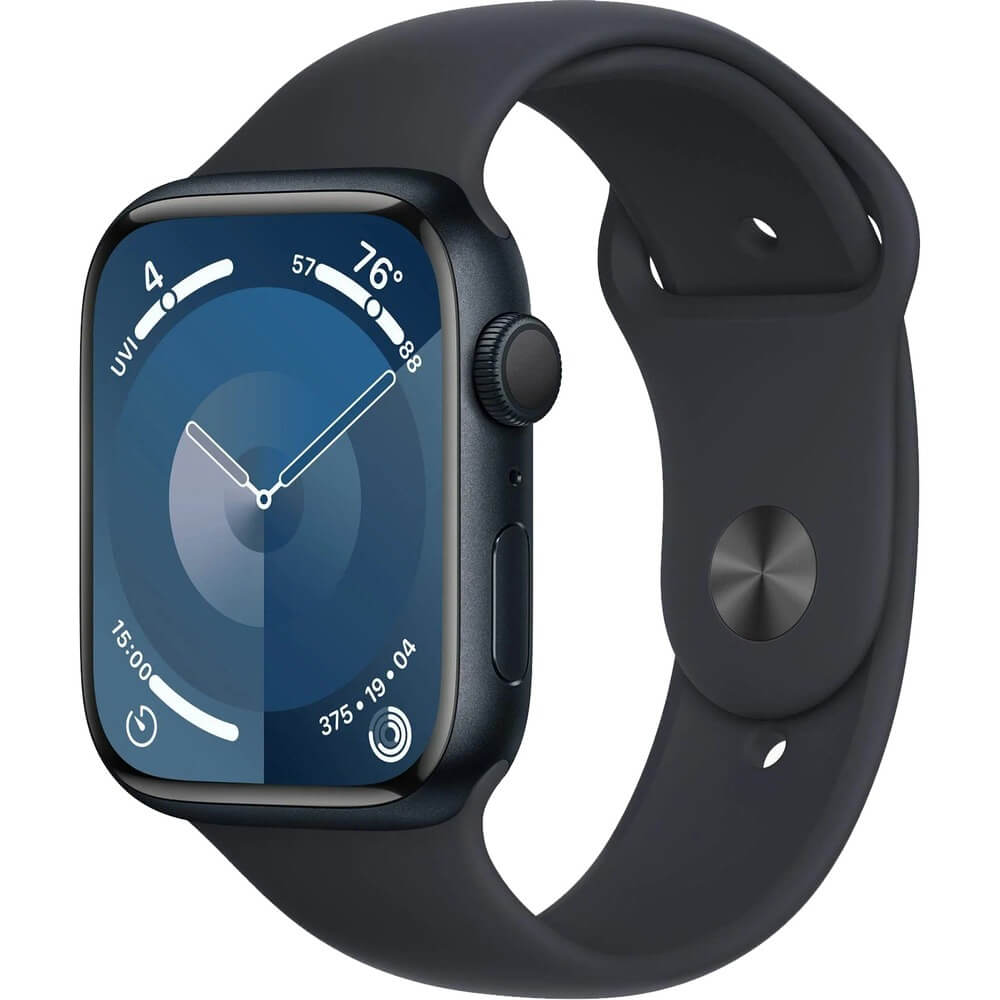 фото Смарт-часы apple watch series 9 41 мм s/m спортивный ремешок черный