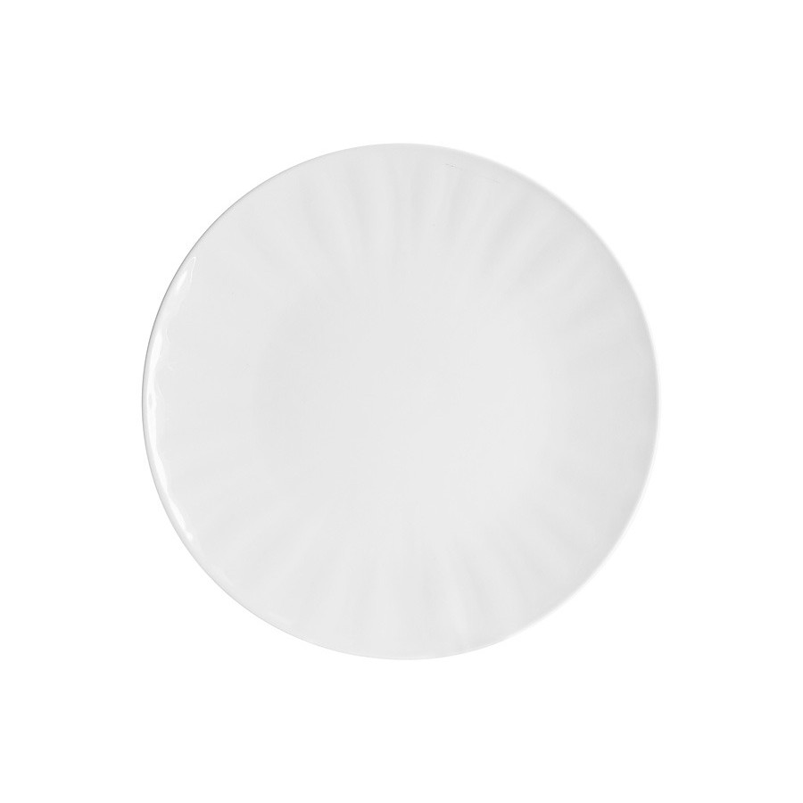 Тарелка обеденная Home and Style Floral 27 см, цвет белый - фото 1