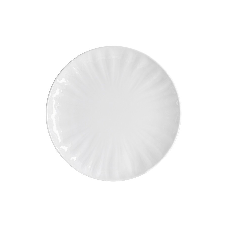 Тарелка закусочная Home and Style Floral 20,5 см, цвет белый - фото 1