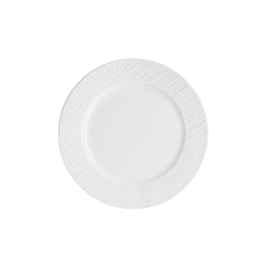 Тарелка закусочная Home and Style Rock 20,5 см, цвет белый - фото 1