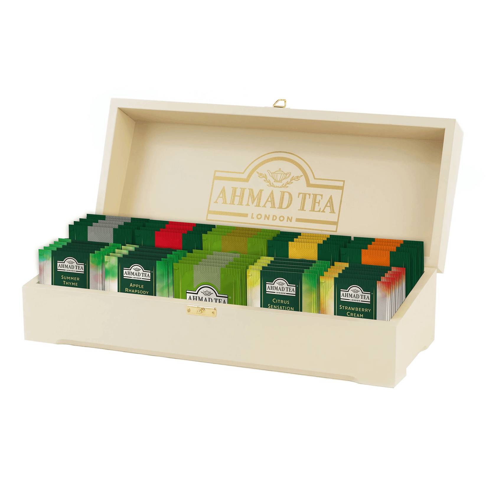Чай Ahmad Tea коллекция в шкатулке из дерева, 100 пакетиков
