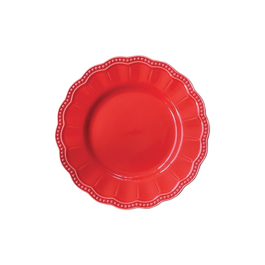 Тарелка закусочная Easy life Elite красная 21 см тарелка закусочная easy life морской берег 21 см